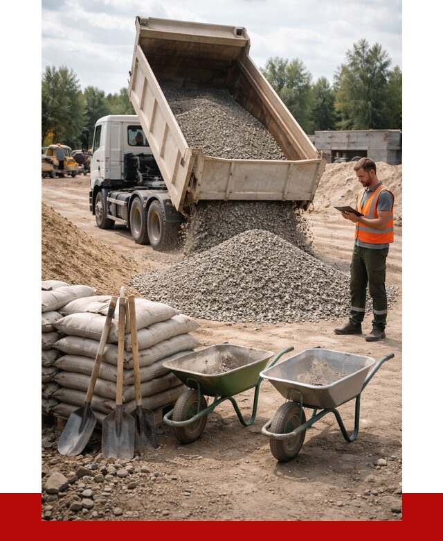 Доставка нерудных материалов в Новосибирске от 1220 руб. | ПРОНЕРУДНвс