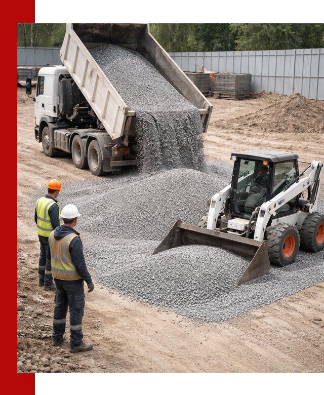 Доставка и продажа гранитного щебня фракции 0-5 в Новосибирске