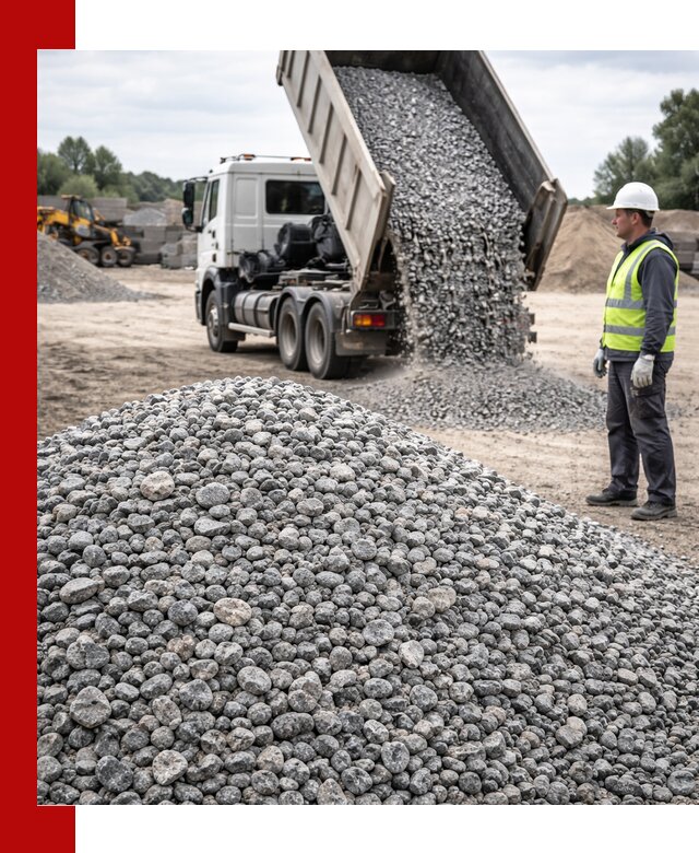 Доставка и продажа гранитного щебня фракции 5-20 в Новосибирске