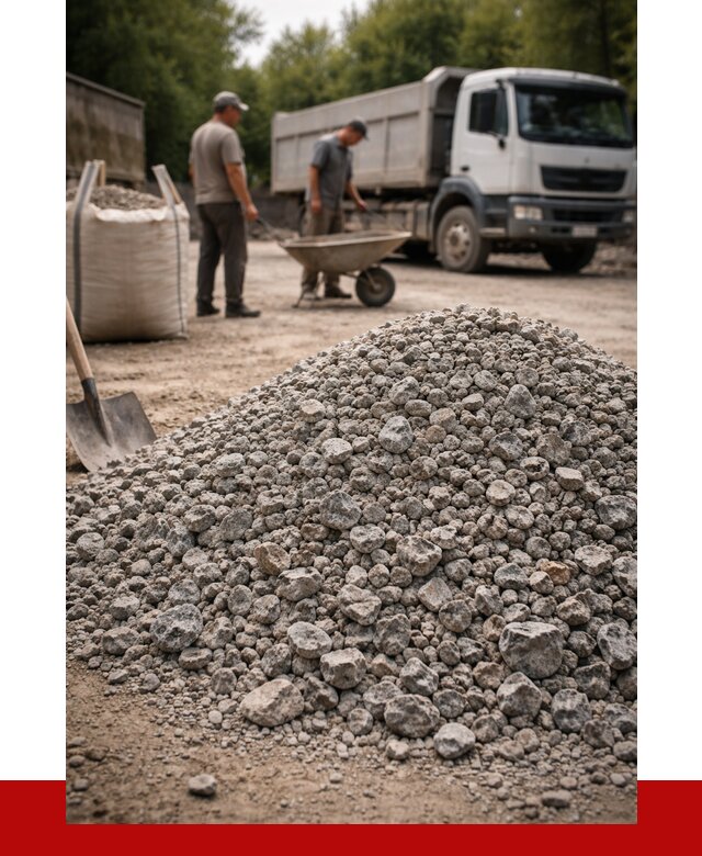 Гранитный щебень фракция 20-40 в Новосибирске от 3253 руб. ПРОНЕРУДНвс