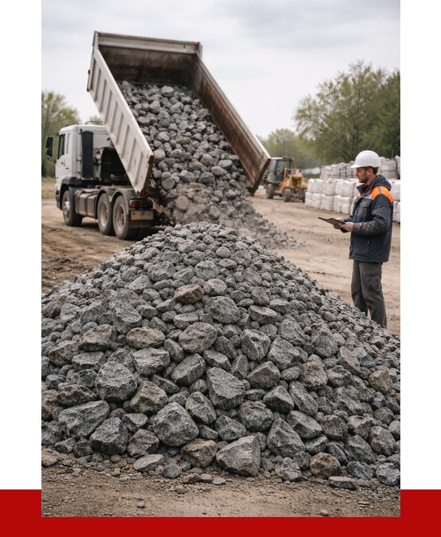 Гранитный щебень фракция 100-200 в Новосибирске от 4270 р. ПРОНЕРУДНвс