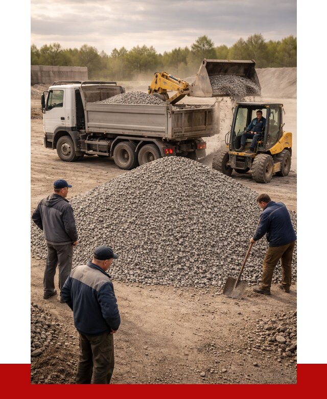 Гравийный щебень фракция 5-20 в Новосибирске от 2440 р. ПРОНЕРУДНвс