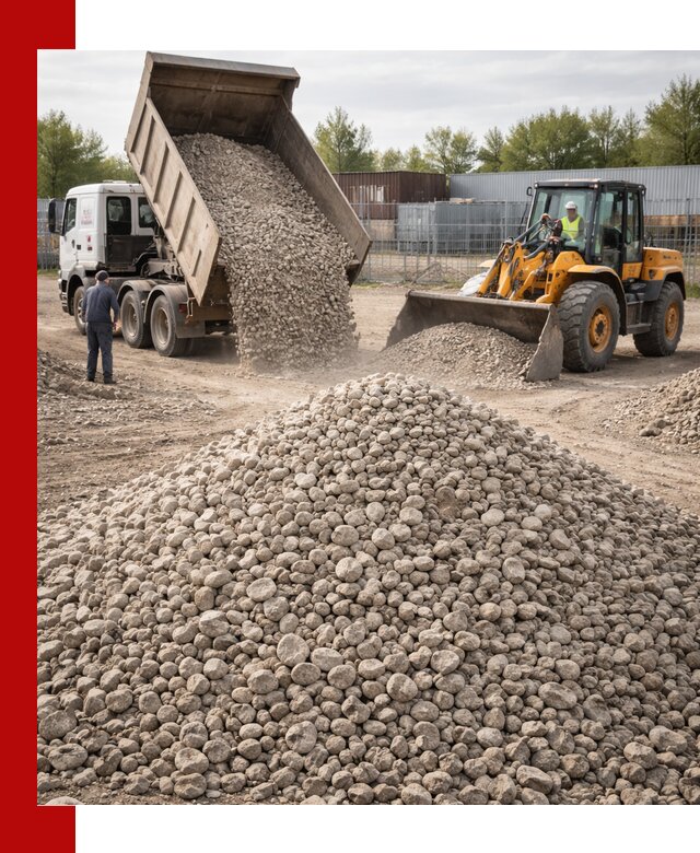 Доломитовый щебень фракции 20–41 с доставкой в Новосибирске