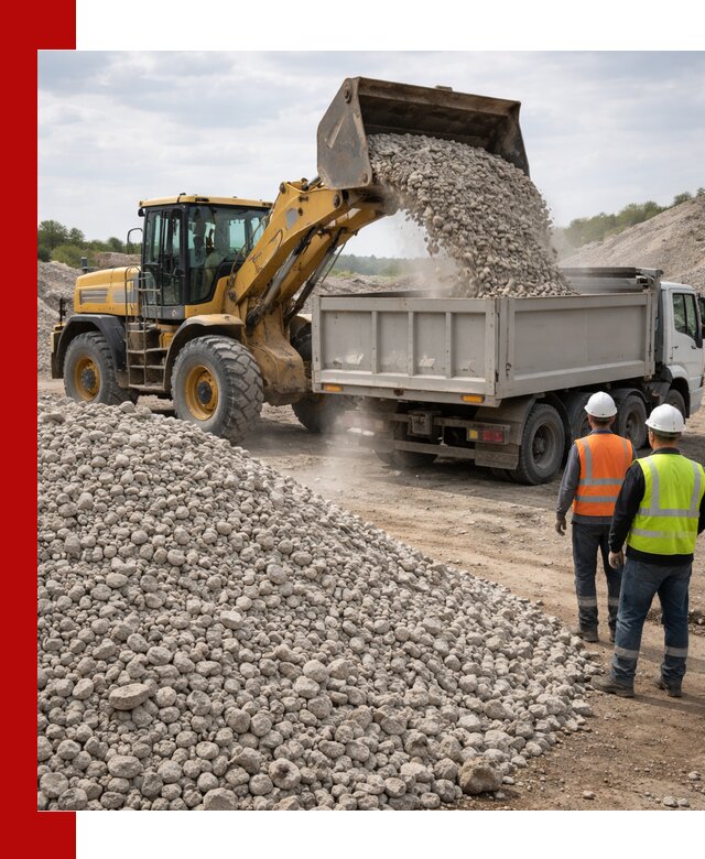 Доломитовый щебень фракция 40–71 доставка и продажа в Новосибирске