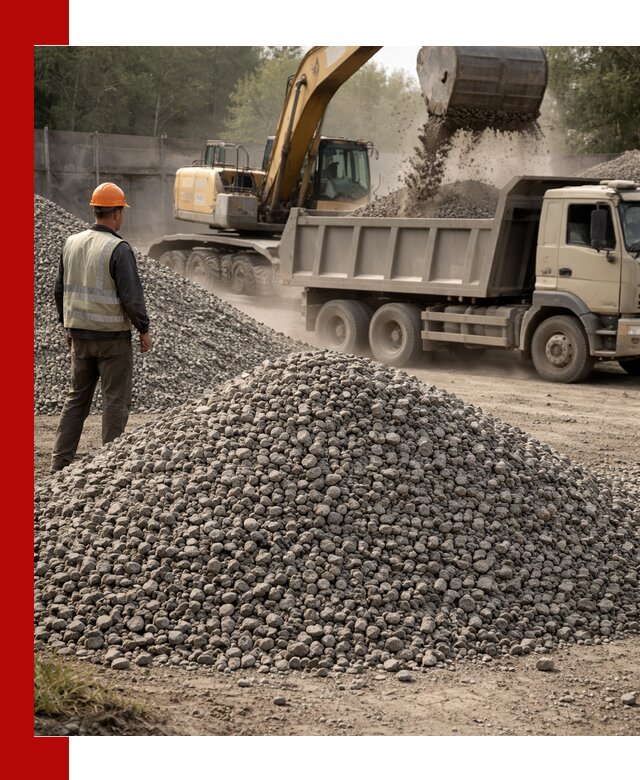 Шлаковый щебень фракция 5-20 с доставкой в Новосибирске