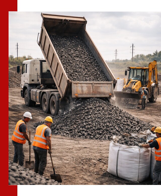 Шлаковый щебень фракция 40-70 с доставкой в Новосибирске