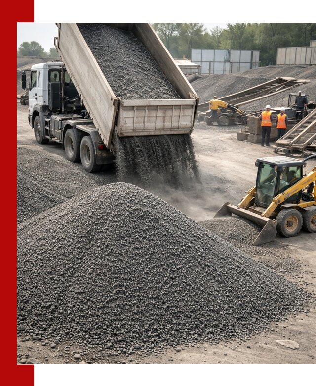 Вторичный щебень фракция 0–5 с доставкой в Новосибирске