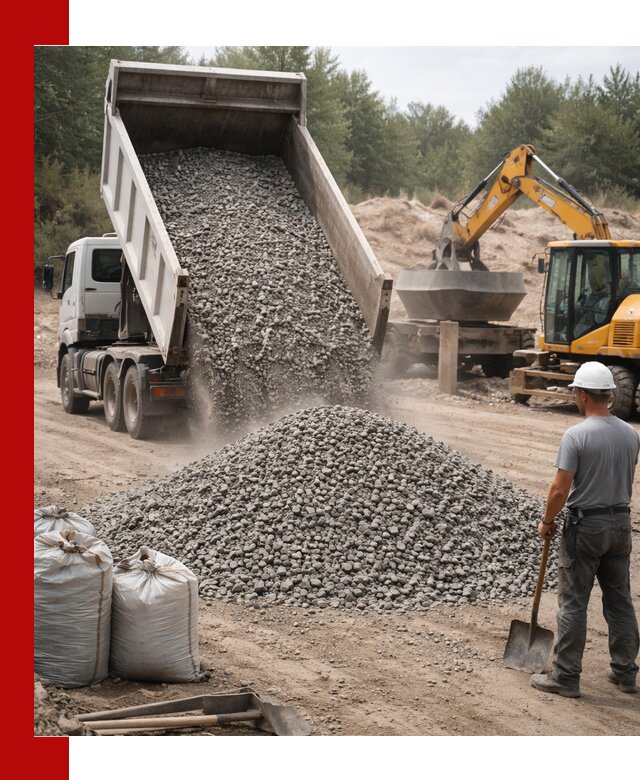 Доставка и продажа бетонного щебня в Новосибирске