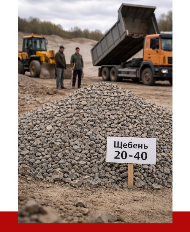 Бетонный щебень фракция 20-40 в Новосибирске от 2491 р. | ПРОНЕРУДНвс