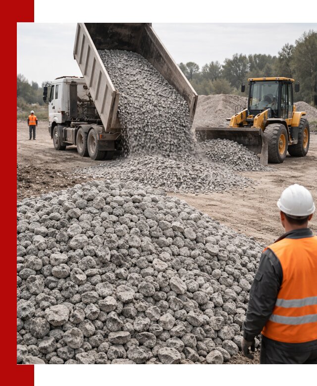 Доставка бетонного щебня фракции 20-40 в Новосибирске