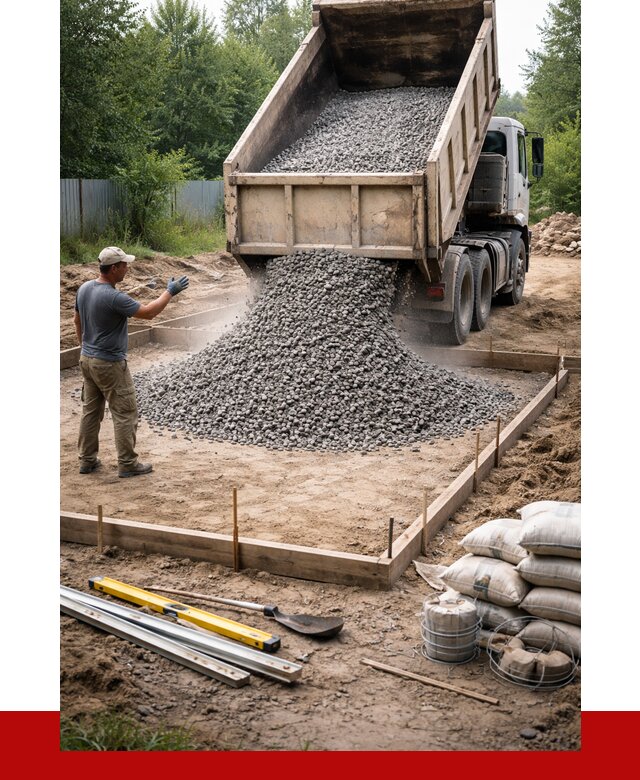 Купить щебень для фундамента в Новосибирске от 4575 р. | ПРОНЕРУДНвс
