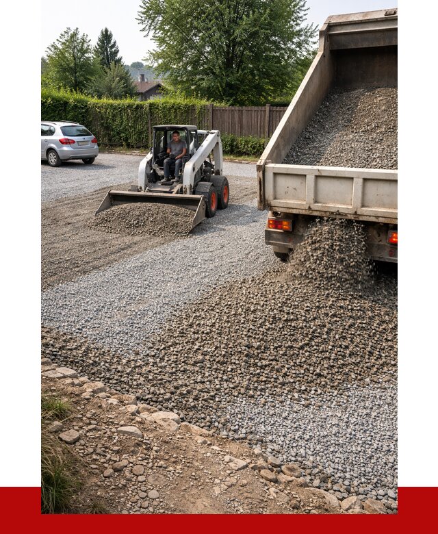 Щебень для парковки в Новосибирске с доставкой от 1220 р.| ПРОНЕРУДНвс