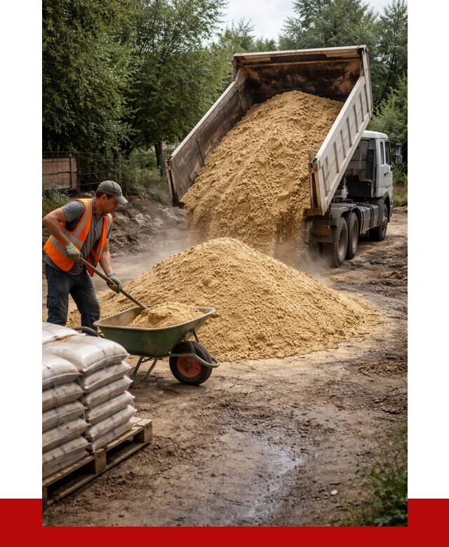 Купить песок с доставкой в Новосибирске от 1830 р. | ПРОНЕРУДНвс