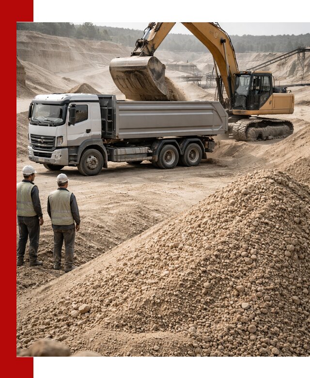 Карьерный крупнозернистый песок с доставкой в Новосибирске