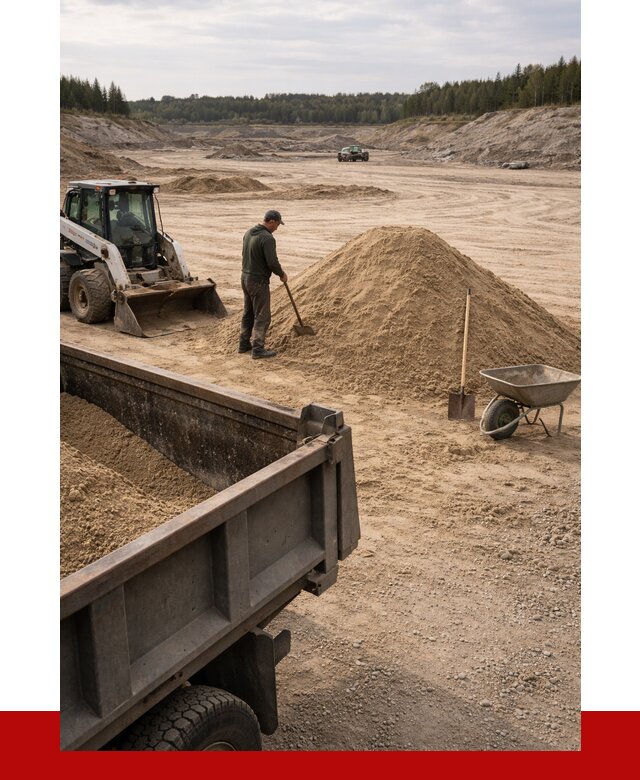 Карьерный песок среднезернистый в Новосибирске, от 2237 р. ПРОНЕРУДНвс