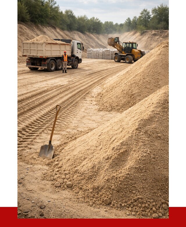 Карьерный песок мелкозернистый в Новосибирске от 9149 р. | ПРОНЕРУДНвс