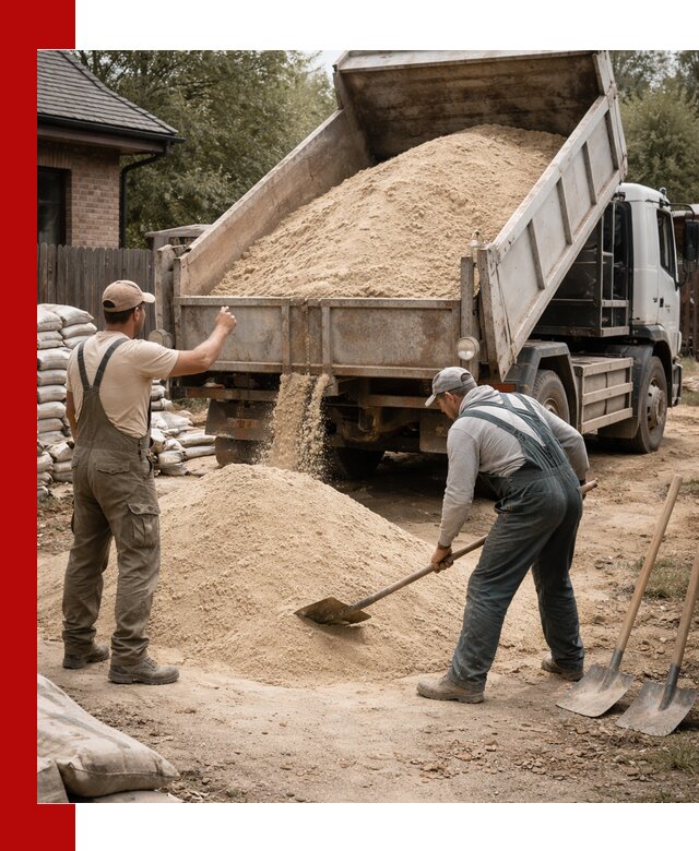 Песок для штукатурки с доставкой в Новосибирске качественный и чистый