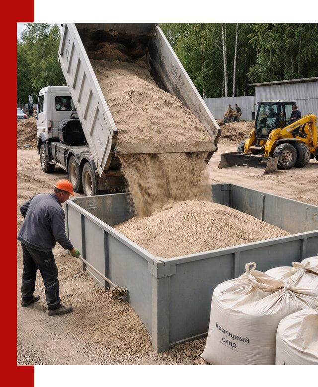 Кварцевый песок для фильтра в Новосибирске — доставка и качество