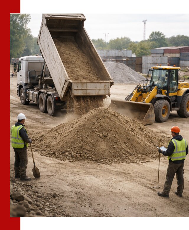 Доставка и продажа пескогрунта оптом и в розницу в Новосибирске