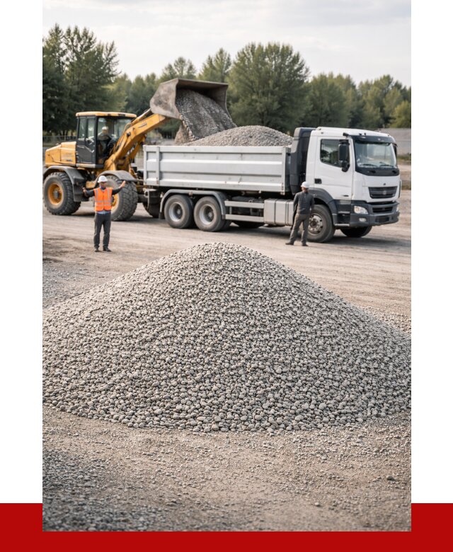 Купить мытый гравий в Новосибирске от 3558 р, доставка ПРОНЕРУДНвс