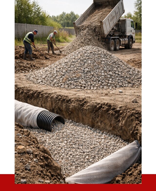 Гравий для дренажа в Новосибирске от 2237 р., доставка ПРОНЕРУДНвс