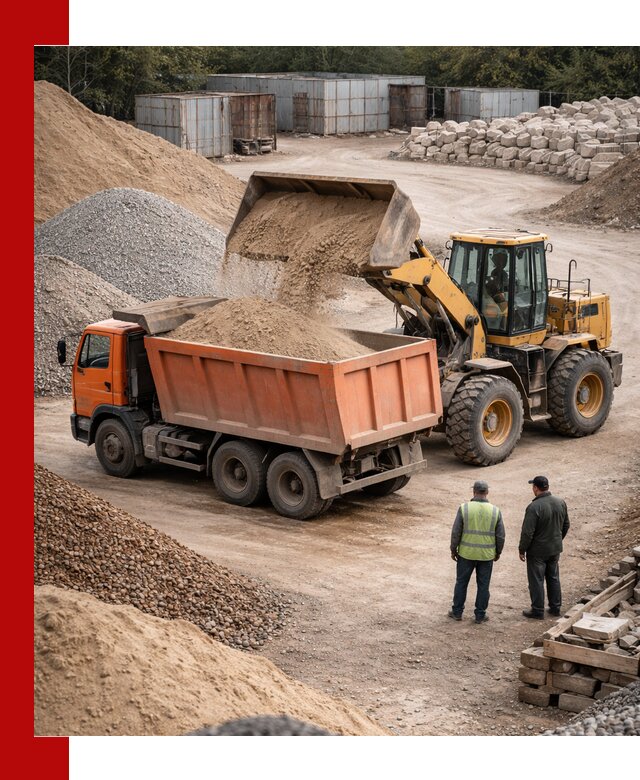 Доставка сыпучих смесей и смесей для стройки в Новосибирске