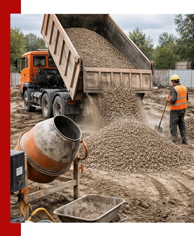 Опгс для бетона с доставкой самосвалом в Новосибирске от производителя