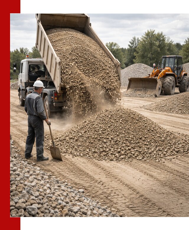 Доставка щпс С3 в Новосибирске самосвалами и бортовыми грузовиками