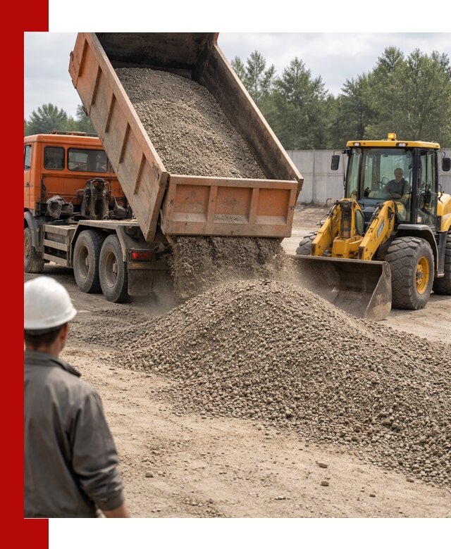 Доставка щпс С8 самосвалами в Новосибирске от производителя