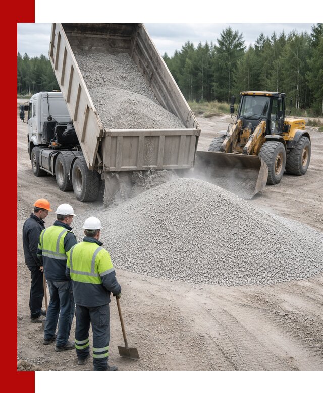 Известняковый отсев 0-5 доставка в Новосибирске быстро и выгодно