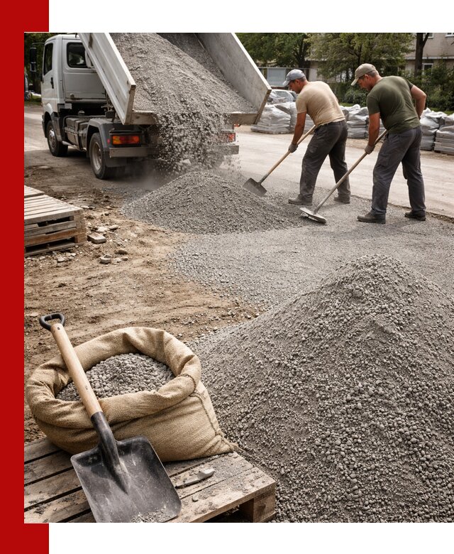 Отсев для тротуарной плитки в Новосибирске — доставка и укладка