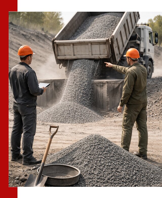 Гранитная крошка фракция 2-5 доставка в Новосибирске
