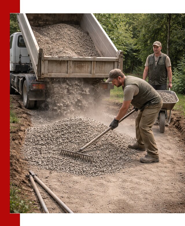 Каменная крошка для дорожек с доставкой в Новосибирске