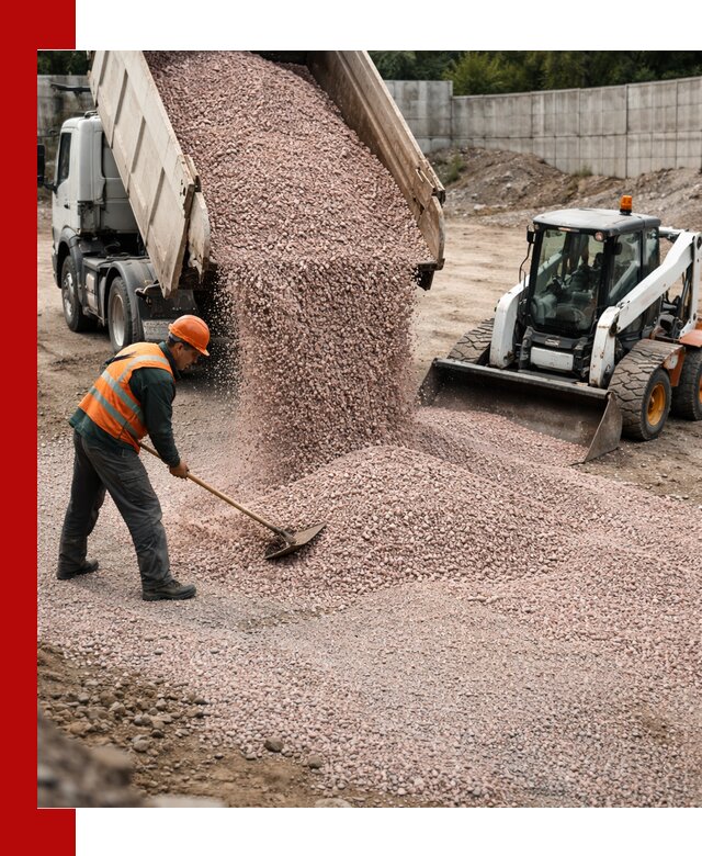 Крошка розовый гранит с доставкой в Новосибирске от производителя