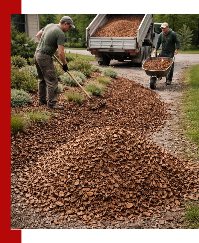 Крошка для мульчирования с доставкой в Новосибирске