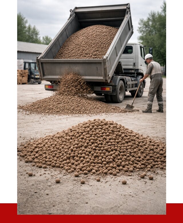 Керамзит с доставкой в Новосибирске от 4270 р. за м3 | ПРОНЕРУДНвс