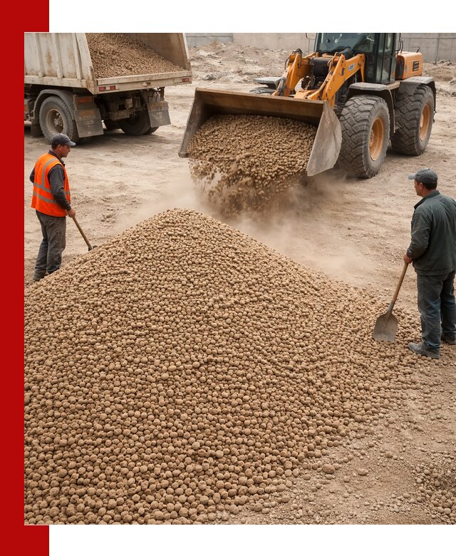 Керамзит фракция 10-20 с доставкой в Новосибирске