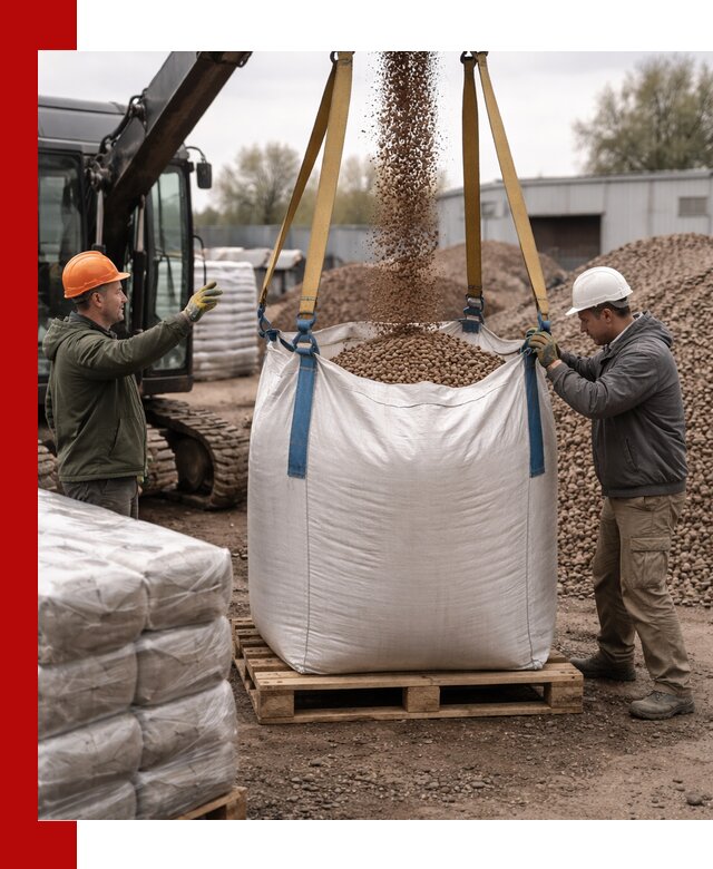Керамзит в биг-бегах с доставкой в Новосибирске