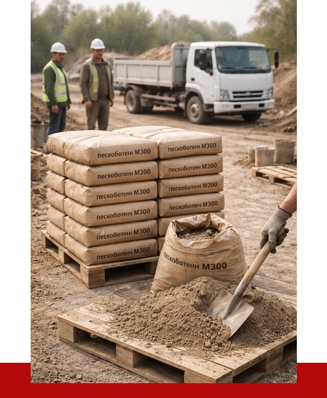 Пескобетон М300 в Новосибирске с доставкой от 4727 р. за куб | ПРОНЕРУДНвс