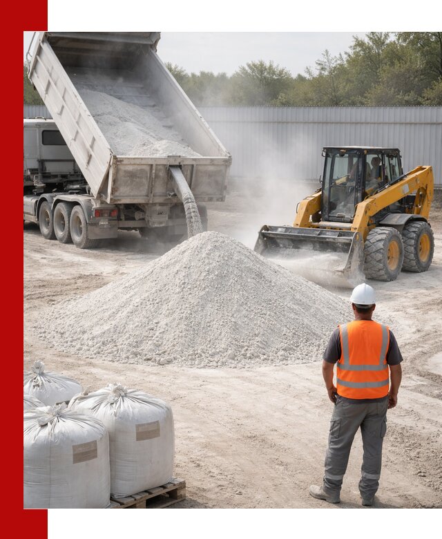 Доставка и продажа известняковой муки в Новосибирске