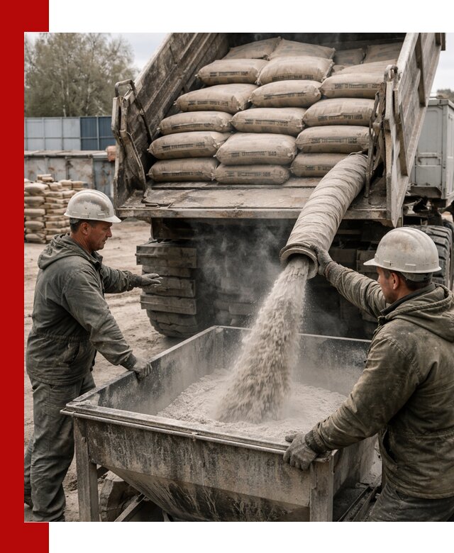 Доставка цемента М400 в Новосибирске оптом и в розницу