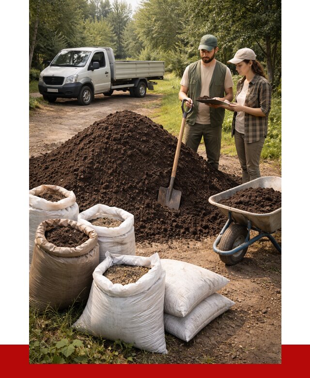 Купить грунт с доставкой в Новосибирске от 4575 р. за м3 | ПРОНЕРУДНвс