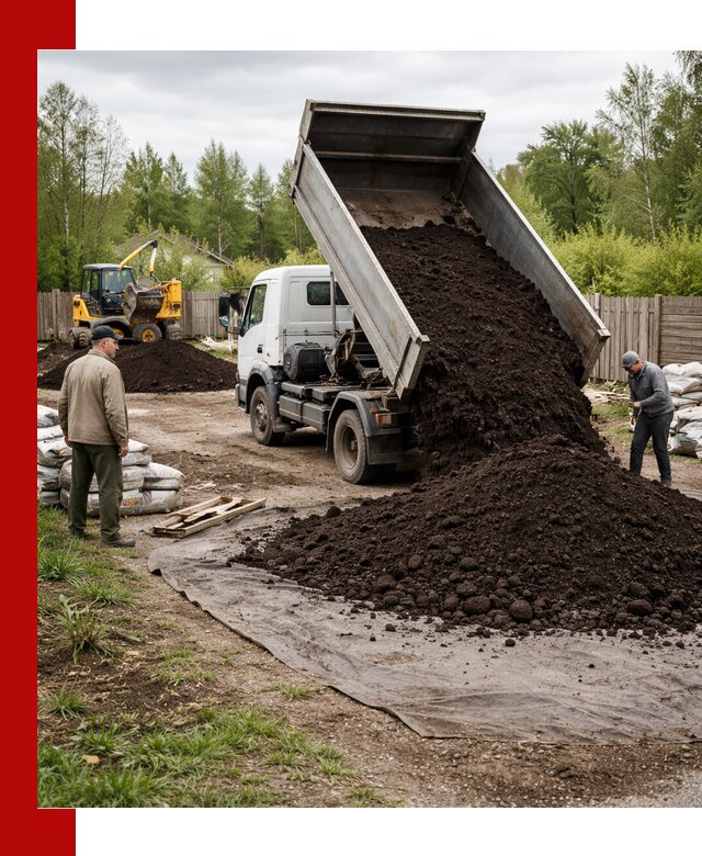Доставка качественного почвогрунта в Новосибирске оптом и в розницу