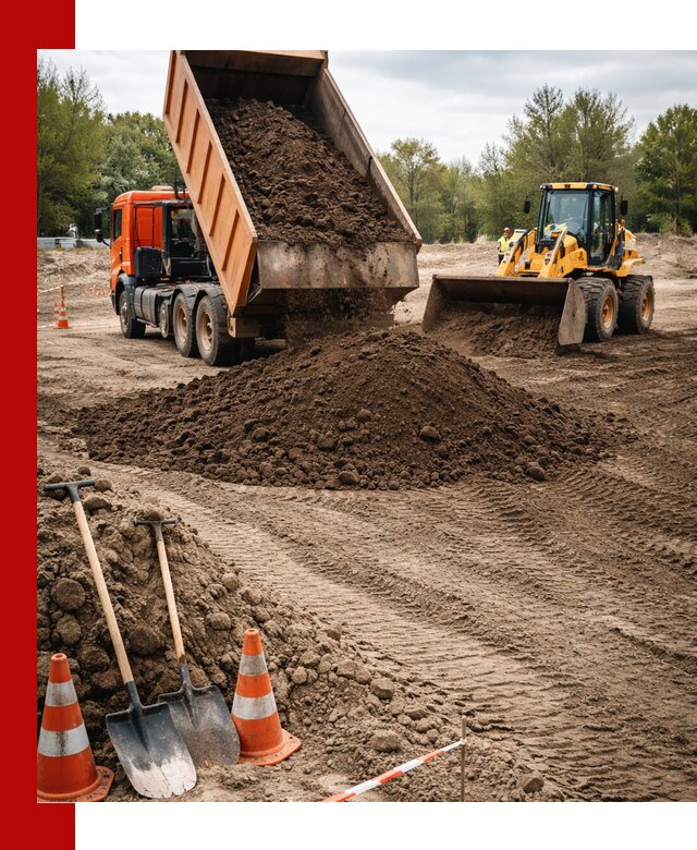 Поставка и доставка планировочного грунта в Новосибирске