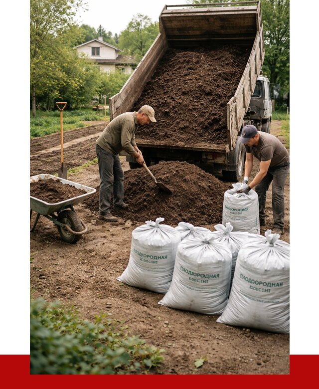 Плодородная смесь в Новосибирске от 4270 р./куб с доставкой | ПРОНЕРУДНвс