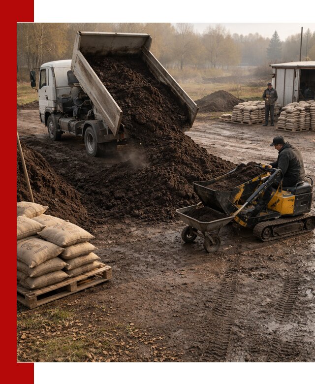 Кислый торф в доставке по выгодным ценам в Новосибирске