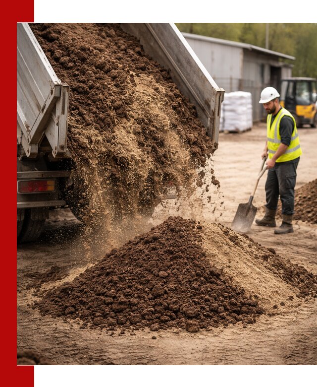 Доставка торфо-песчаной смеси в Новосибирске для строительства и озеленения