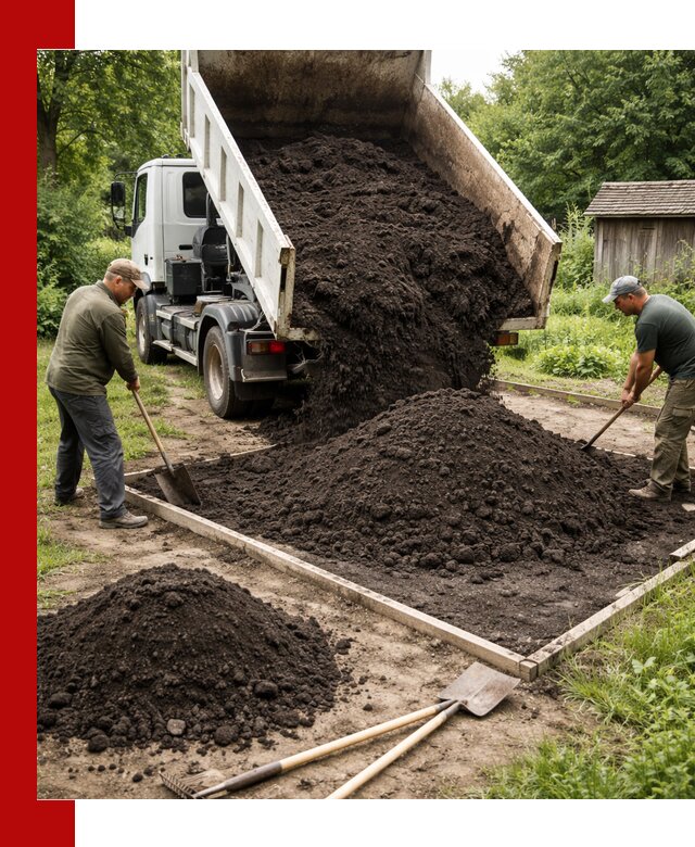 Купить чистый чернозем для огорода с доставкой в Новосибирске