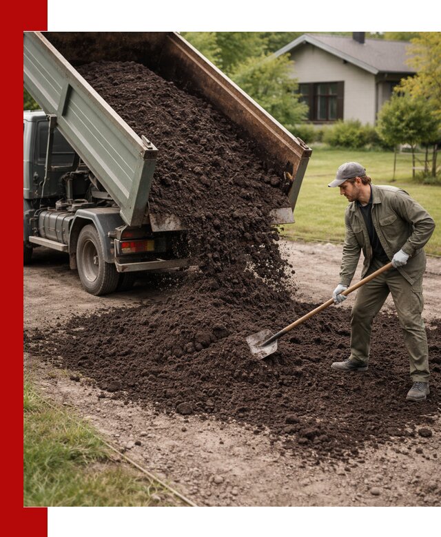 Чернозем для газона с доставкой в Новосибирске быстро и качественно
