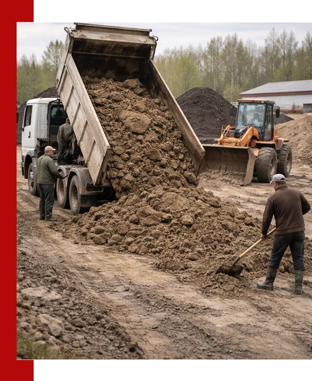 Доставка глин и суглинков в Новосибирске оптом и вкрай